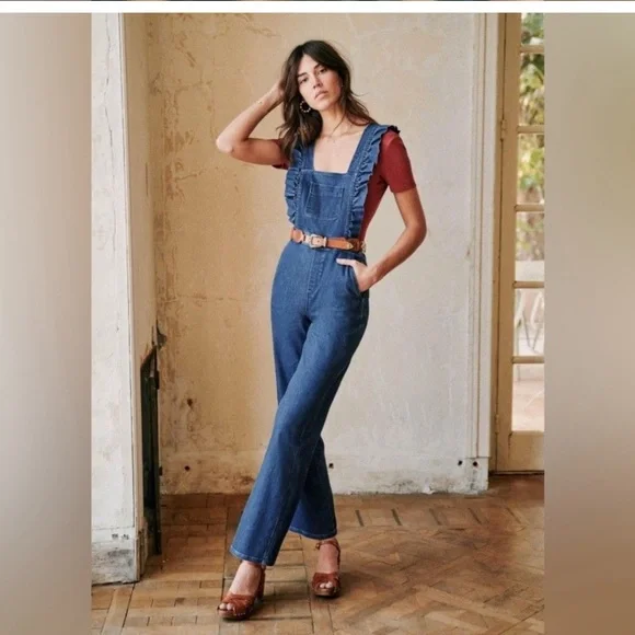 Sezane | Pants & Jumpsuits | Sezane Rosario Jumpsuit | Poshmark